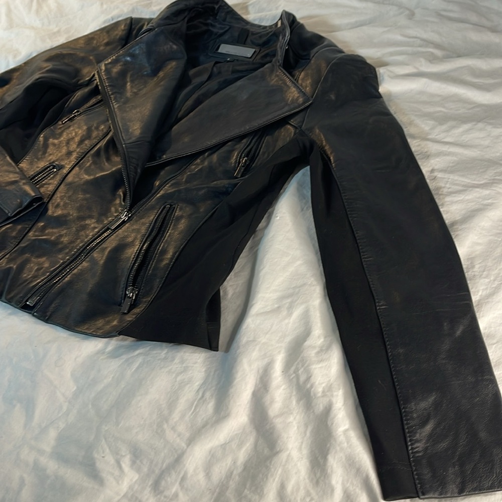 Wilson Leather Motorcycle Style Jacket Size Small - Picture 4 of 11